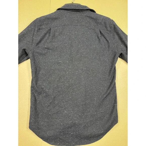 Bonobos Mens Wool Silk Blend Speckled Shirt Jacket Navy Blue Small - Picture 7 of 9